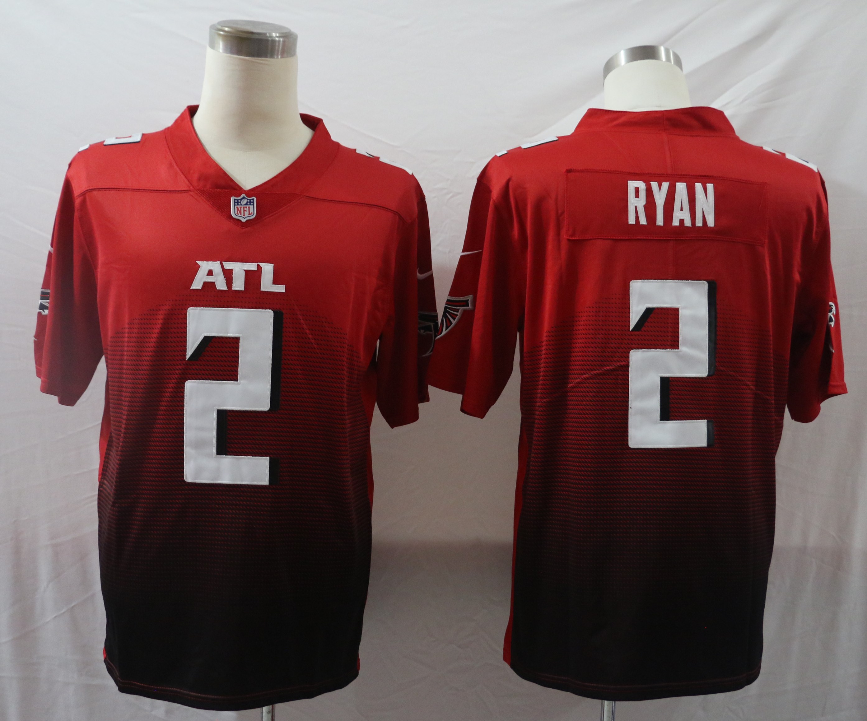 Men's Atlanta Falcons Matt Ryan #2 Red 2nd Alternate Jersey
